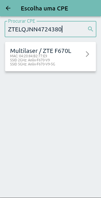 Busca da CPE