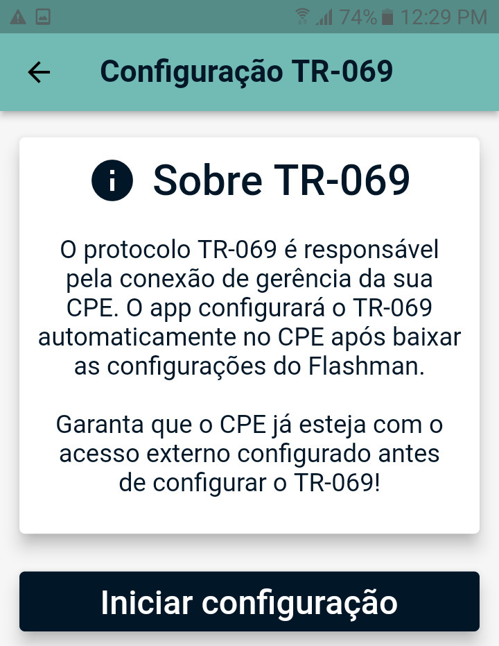 Configuração TR-069 Local
